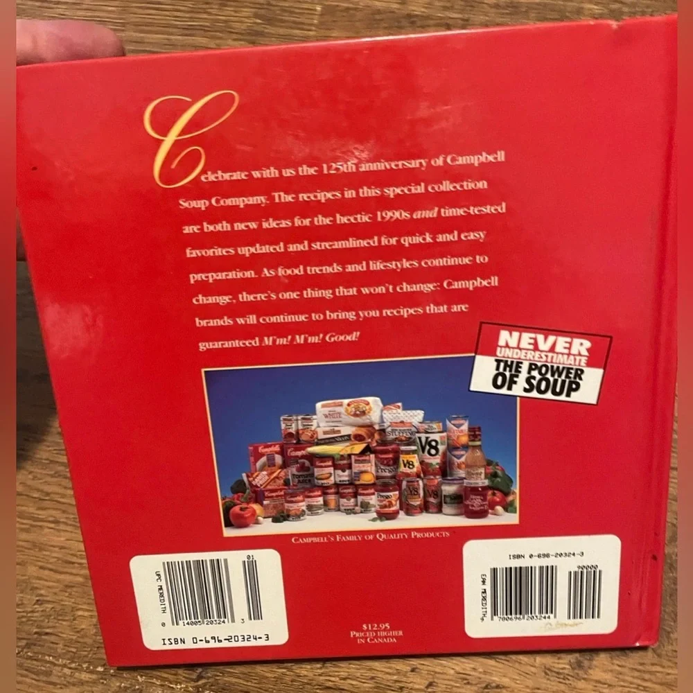 Vintage 1990s Campbell’s cookbook 125th anniversary hardcover